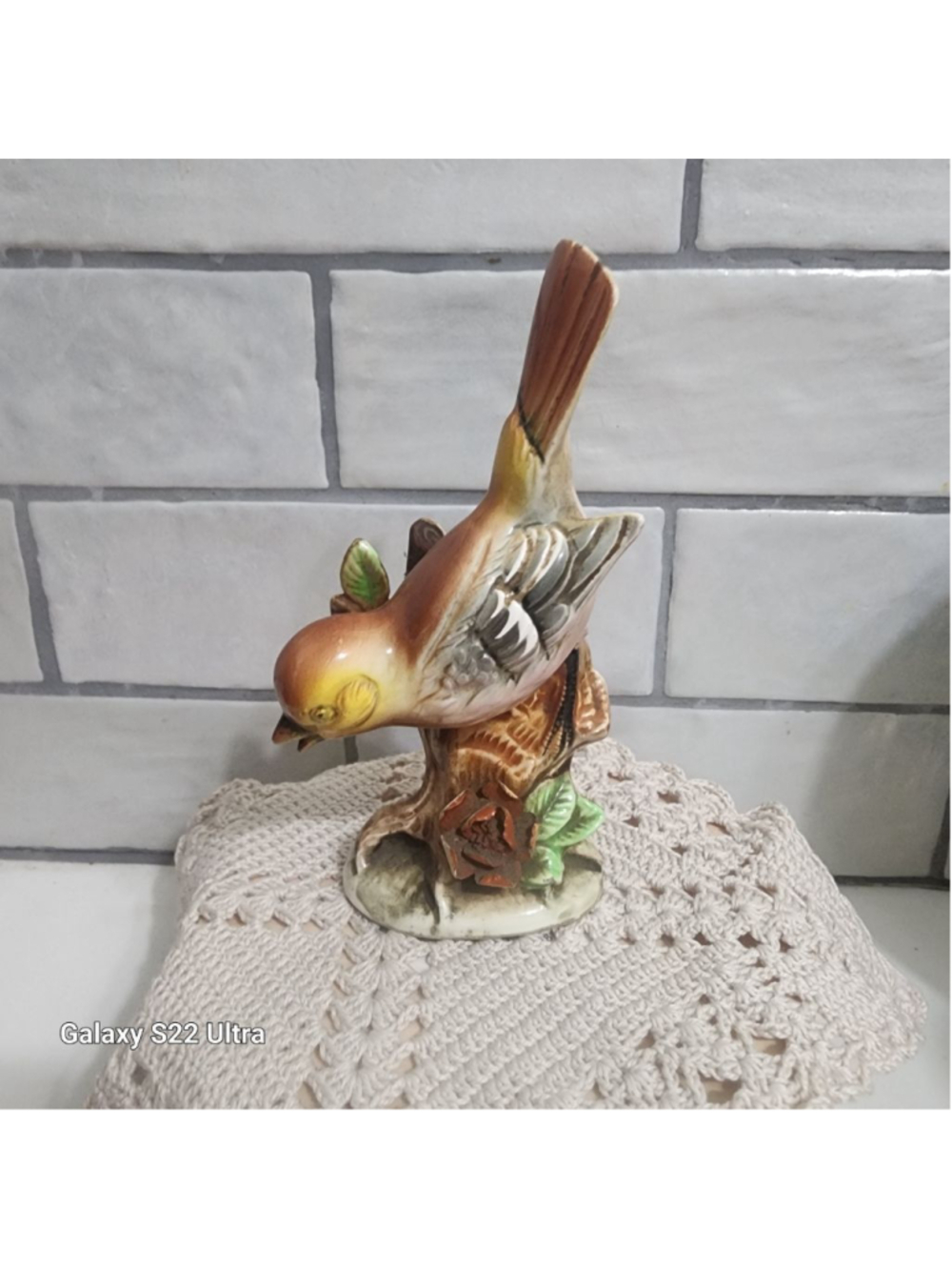 Vintage SPARROW PORCELAIN BIRD FIGURINE NORLEANS JAPAN SPARROW